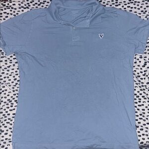 American Eagle Outfitters Blue Polo Shirt Classic Design